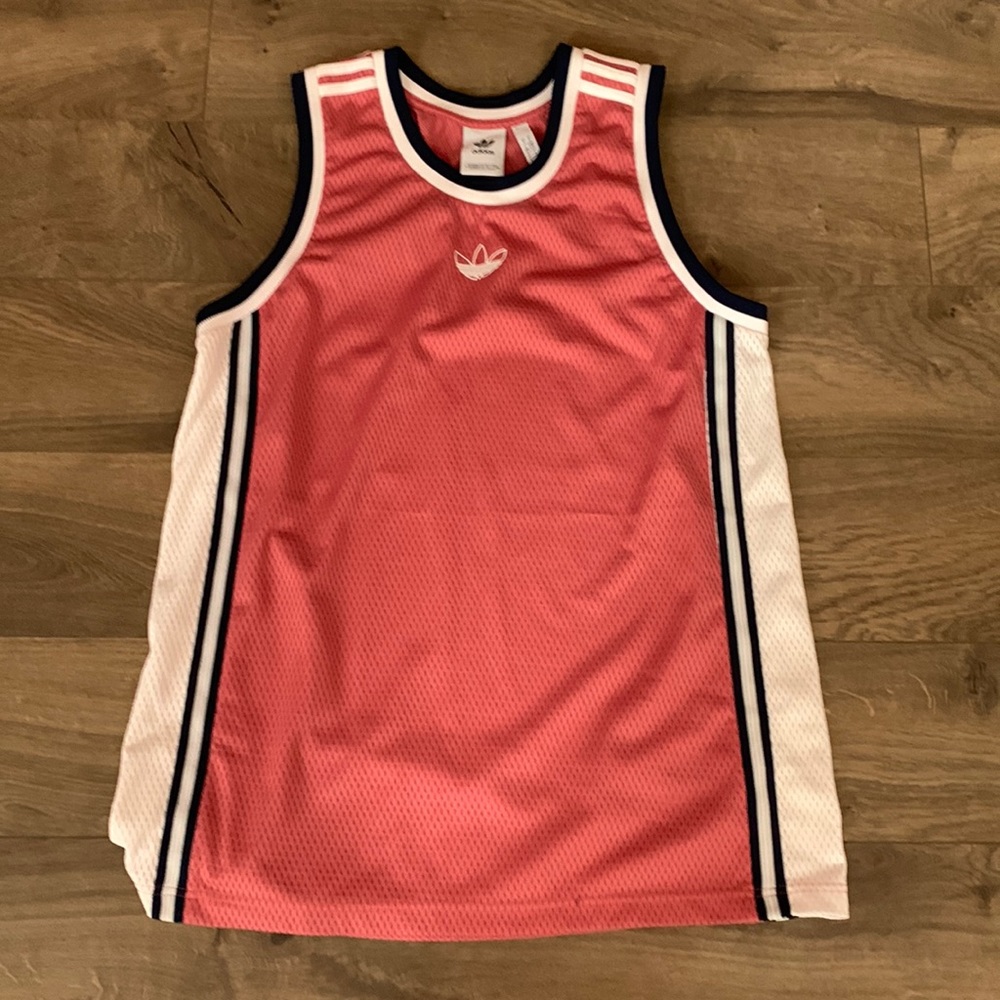 Adidas tank top large pink